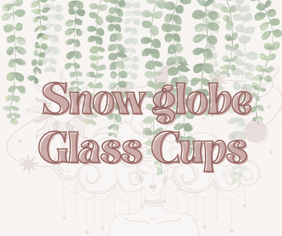 Snow Globe Glass Cups