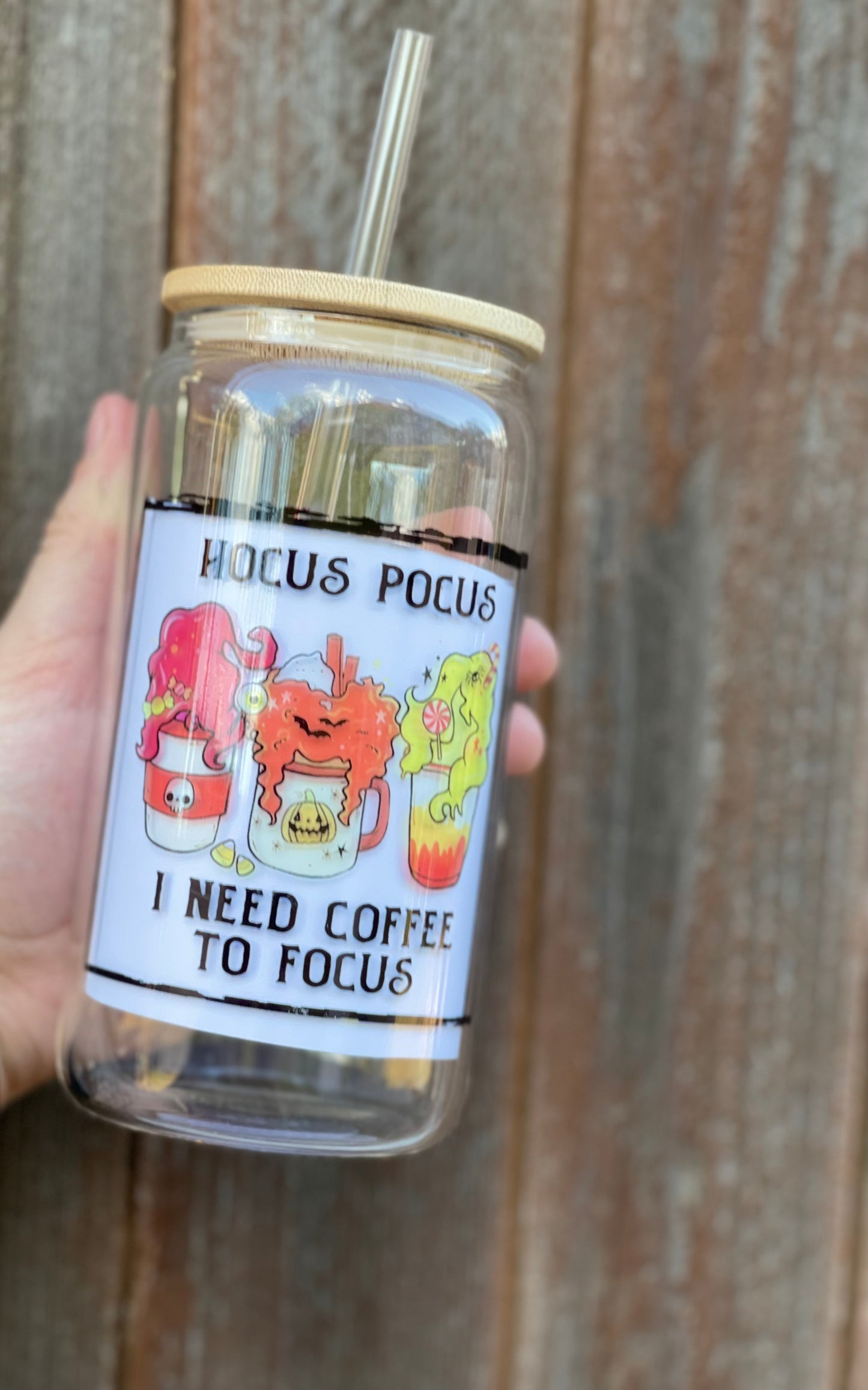 Hocus Pocus Glass Cup