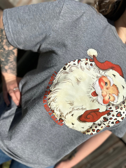 I Love A Man With A Beard Christmas T-Shirt